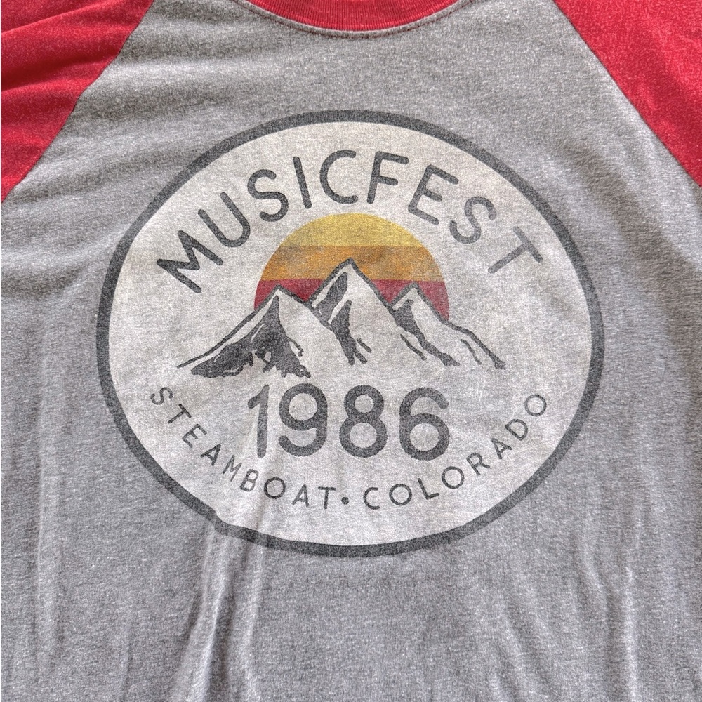 Oversized Musicfest Baseball TShirt - Picture 3 of 7